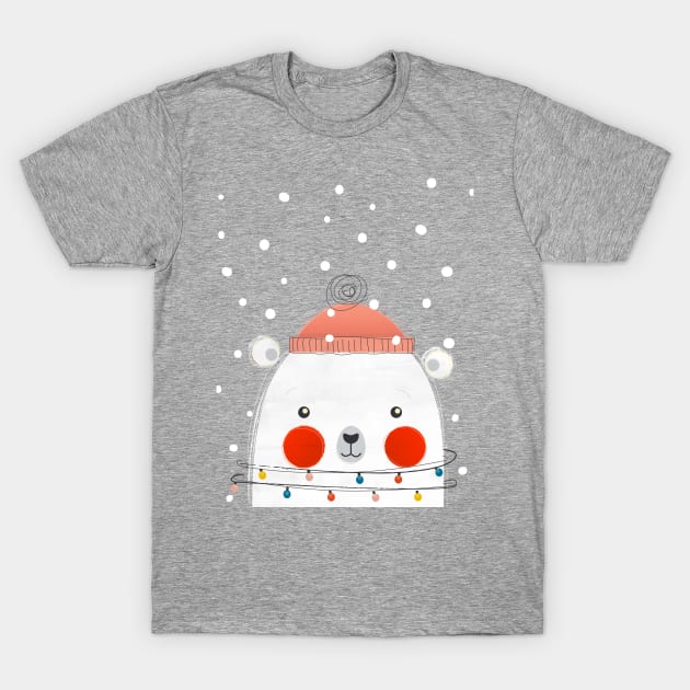 Cute Polar Bear T-Shirt by showmemars